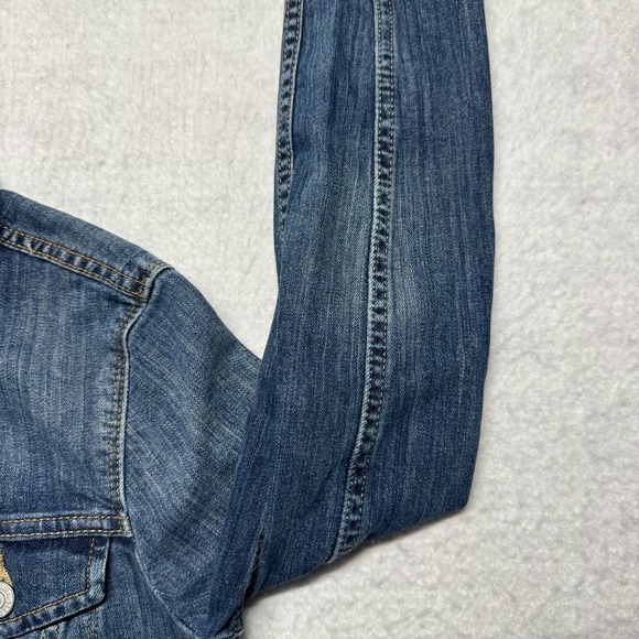 Levi Denim Jean Jacket Blue Women's Size Small - Picture 5 of 13